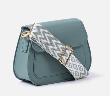 Blue Embossed Crossbody bag